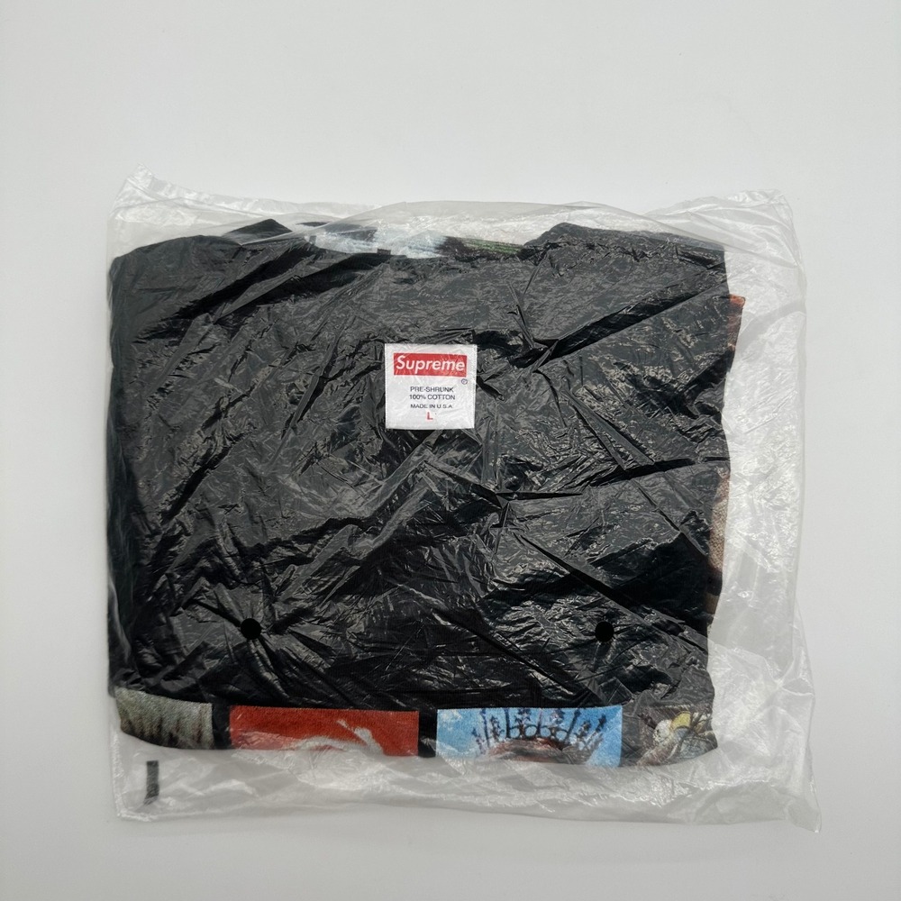 Supreme Mens Black Original Sin Graphic Streetwear T-Shirt Large - Picture 2 of 4